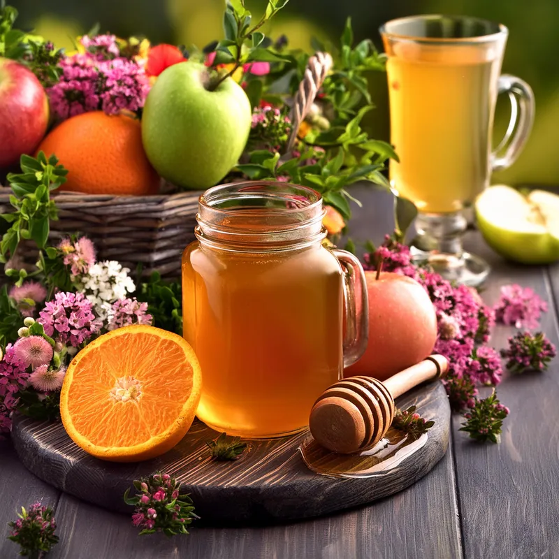 Golden Citrus Honeyed Apple Juice image